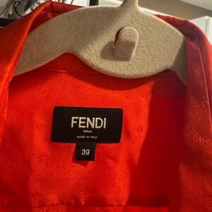 Fendi Vibrant Red dress shirt